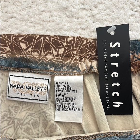 Blue Pleated Midi A-Line Skirt for Casual Wear - Picture 2 of 8